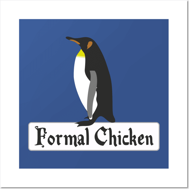 Formal Chicken Wall Art by StillInBeta